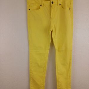 Chor yellow skinny jeans size 7